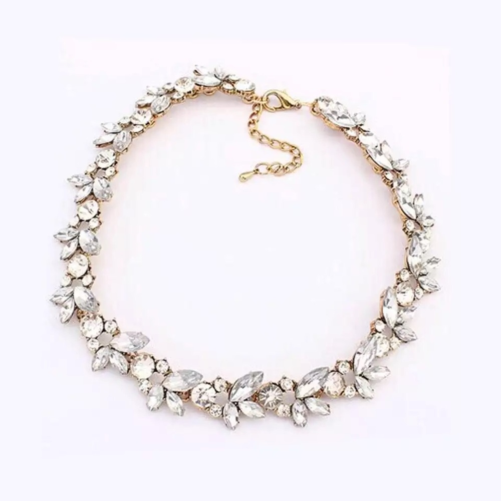 Crystal Flower Necklace